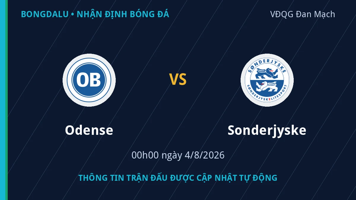 Thông tin trận Odense vs Sonderjyske